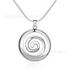 Ornamento Americano de Prata do Lago Oeste Pingente de Argola Rosqueada Corrente de Cobra Corrente Fina Colar Joias Femininas