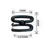 Ganchos giratórios de plástico para atacado para alças, bolsas e acessórios para animais de estimação, disponíveis em vários tamanhos de 15-50 mm, em estoque, ganchos para bolsa de cintura espessados