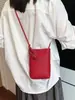 Bolso cruzado de cuero suave de alta gama a la moda para teléfono móvil, Bolso cuadrado pequeño versátil simple y elegante, Bolso cubo de alta gama con bola tejida