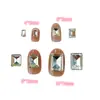 K9 Pontiagudo na Base Formato Irregular Nail Art Cubo de Gelo Grande Doce de Rocha Retangular Ângulo Reto Acessórios de Cristal Joias Cristal Nail Art Strass