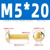 Tornillos de Cabeza Semiredonda Hexagonal de Latón Din7380 Tornillos de Cabeza Redonda tipo Copa Champiñón de Cobre M3M4M5M6M8M10