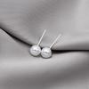 Pendientes de Plata de Imitación 925 con Aguja de Plata de Imitación y Perla Artificial Versátiles Venta Directa de Fábrica Venta al por Mayor Nuevos Pendientes de Perla de Primavera