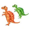 Nuevo Globo de Película de Aluminio con Forma de Dinosaurio Ensamblado 3D Juguete para Niños Globo Decorativo de Fiesta de Cumpleaños de Dinosaurio de Dibujos Animados