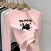 Camiseta Térmica Base para Niñas para Otoño e Invierno, Adecuada para Usar por Dentro o por Fuera, Cuello Redondo, Camiseta de Manga Larga para Niños Mayores, Atuendo de Primavera y Otoño