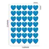 Pegatinas de Corazón de Color Láser de Venta Caliente para Comercio Exterior, Pegatinas Decorativas para Empaque del Día de San Valentín con Corazón Rojo