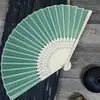 Abanicos Plegables de Seda Estilo Antiguo, Abanicos Lisos Personalizados, Abanicos Publicitarios para Caligrafía y Pintura DIY, Fábrica Fuente Mayorista