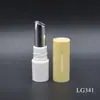 Nuevo Producto al por Mayor Tubo Giratorio para Bálsamo Labial Redondo de Plástico ABS Tubo de Cera para Labios Tubo Vacío para Bálsamo Labial