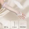 Guantes de Novia Encaje Tul Transparente Gancho Dedo Malla Fiesta de Boda Sexy Actuación Sin Dedos Manga Fabricantes