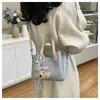 Bolsa balde com estampa de pedra popular deste ano, alta, personalizada, moderna, bolsa de mão, simples, estilosa, personalizada, bolsa de ombro, bolsa transversal