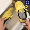 Tenis Casuales de Moda Nicho 2025 Nuevo Otoño Malla Transpirable Versátil Estilo Coreano Casual Estudiante Zapatos Blancos para Mujer