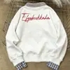 Sudadera Sencilla y Versátil con Cuello Polo Estilo Coreano, Unisex, Holgada y Casual, Top Patchwork Estilo Coreano Otoño e Invierno 2025