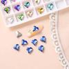 Mayorista Fabricante Corazón Melocotón Torcido Fondo Puntiagudo Cristal Diamante Vidrio Pedrería DIY Ropa Carcasa Teléfono Móvil Pegatina Arte de Uñas Joyería de Diamantes