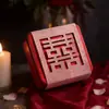 Caixa de Doces de Casamento de Folha de Flandres, Caixa de Doces Vazada Estilo Chinês, Caixa de Presente Tradicional de Casamento
