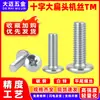 Tornillo para Máquina de Acero al Carbono Cabeza Plana Phillips TM Chapado en Zinc Blanco GB845 Tornillo de Rosca para Máquina Extendido m3m4m5m6m8