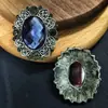 Novo Estilo Retrô Flor Antiga de Prata em Forma de Diamante Fecho Colar Pulseira Acessórios Headwear de Menina Retrô Acessórios de Brincos Reto