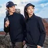Chaquetas de Trabajo Personalizadas para Otoño e Invierno con Impresión de Logo para Empleados de Equipo, Chaquetas de Trabajo Impermeables con Cuello Alto para Otoño e Invierno