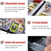 Portatarjetas de Juego Estampado 400/900 Bolsillo con Solapa Pantalones Carpeta para Tarjetas Coleccionables, Adecuado para Tarjetas Mtg/Ygo/Tcg