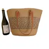 Bolso de Paja Tejida Transfronterizo Nuevo de Verano para Mujer, Bolso de Hombro Tipo Cubo Tejido de Gran Capacidad para Vacaciones de Verano, Disponible para Dropshipping