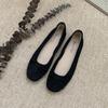 Zapatos de Tacón Plano con Moño y Punta Cuadrada para Mujer, Zapatos Planos, Tacón Bajo, Suela Suave, Zapatos de Ballet para Boda, Cómodos para Conducir, para Mujeres Embarazadas, Todas las Estaciones