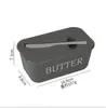 Caixa de manteiga de grande capacidade para uso doméstico, caixa de queijo de grau alimentício PP com faca, recipiente de armazenamento de queijo