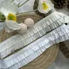 4cm Encaje Elástico de Algodón Adorno al por Mayor en Stock Accesorios de Encaje de Algodón para Ropa y Prendas