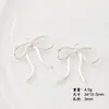 [branco k prata brilhante] liga arco novo nicho diy pingente de jóias de orelha colar pulseira frisada material