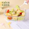 Mini Placa Decorativa Estilo Japonês para Bento Animal de Desenho Animado Crianças Garfo de Frutas Halloween Sinal de Trânsito Fruta