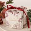 Nova Caixa de Doces de Casamento Criativa Simples Estilo Ocidental Caixa de Açúcar Caixa de Doces de Casamento Vermelha Estilo Igual Xiaohongshu Caixa de Casamento Caixa de Presente de Retorno