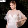 Xale Vestido de Noiva Sem Mangas Cobertura para Braços Viagem de Casamento Fotografia Sessão de Fotos Decoração de Vestido de Noiva Fantasia de Performance Adereço Xale