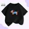 Camisetas de Algodón Puro de Manga Corta para Niños y Niñas, Tops de Verano Modernos de Corte Holgado con Estilo para Niños Mayores, Venta al por Mayor