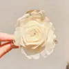 Vacaciones en la playa clip floral de plátano para el pelo pinza de garra floral de dopamina para recogidos en la parte posterior de la cabeza accesorio para el cabello adorno para el pelo