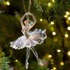 Venda Quente Transfronteiriça Brilhante Brilhante Menina de Balé Luminous Ornaments Pingente de Acrílico Pingente de Mochila Pingente de Carro
