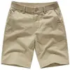 Shorts Casuales de Verano Finos para Hombre, Estilo Recto, Color Sólido, Longitud Media, para Hombres Jóvenes y de Mediana Edad