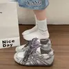 Versión de Piel de Vaca Zapatos para Mujer con Aumento de Altura de 3 cm con Cordones Zapatos de Entrenamiento Alemanes Hacen que los Pies Parezcan Más Pequeños Zapatos de Forrest Gump Versátiles Ligeros Informales Zapatos Deportivos