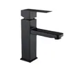 Grifo de Baño de Acero Inoxidable para Comercio Exterior Transfronterizo, Grifo Cuadrado de Una Sola Palanca para Lavabo de Baño