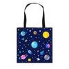 Bolsa de Compras para Niños Nuevo Planeta Espacial Creativa Moda Tendencia Cool Gran Capacidad Portátil Tote Caliente para Estudiantes de Primaria