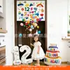 Set de Lluvia de Globos de Cumpleaños con Cuerda para una Sensación Ceremonial, Decoración de Fiesta Infantil, Montaje de Atmósfera de Escena para el Primer Cumpleaños de Niñas y Niños