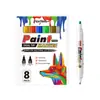 Pluma de Pintura Doble Cara Marcador de Pintura Impermeable Graffiti Pintura DIY Juguete Color Pluma para Retocar Llantas de Coche