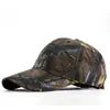 Gorra de béisbol de camuflaje con hojas biónicas, gorra de montañismo de personalidad para hombre, gorra de explosión transfronteriza de Amazon
