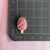 Mini Paletas de Chocolate Helado Arcoíris Accesorios de Resina Pinzas para el Cabello Lindas Cadenas para Teléfono Colgantes Accesorios