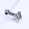 Joyería de fundición de acero de titanio envejecido vintage al por mayor collar vikingo de acero inoxidable collar con colgante personalizado para hombre