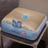 Esterilla de ratán de hielo con dibujos animados de verano, cojín de doble cara para dormitorio de estudiantes, cojín de futón, cojín de doble cara con protección de cintura para silla de oficina, lote de cojines