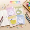 Papelería coreana lindos animales notas adhesivas notas creativas para mensajes notas de oficina para memorizar premios para estudiantes pequeños regalos al por mayor