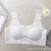 Nova Roupa Íntima Feminina Confortável Sem Aro, Com Duas ou Três Etapas, Copo Totalmente Fixo, Sem Costura, Para Alunas do Ensino Fundamental, Colete Pequeno com Cola