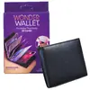 Wonder Wallet Cartera Antirrobo Transfronteriza Porta Tarjetas PU Fina Ranuras Múltiples para Tarjetas Cartera Corta Pinza para Billetes Porta Identificación