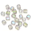 Cuentas de Cristal Tallado Largas Cilíndricas de 8mm Hechas a Mano Accesorios para Joyería DIY Ultra-Transparente y Brillante Materiales para Cadena de Teléfono Móvil Pulsera