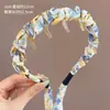 Diadema de Cinta Floral para Mujer 2026 Nuevo Estilo Diadema de Corona Alta para Uso Diario Goma para el Cabello Pinza Trenzada Integrada Accesorio para el Cabello