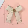 Acessórios de Laço de Renda Cor Café Retro Coreano Pérola Coração de Menina Adorno de Cabeça Acessórios para Roupas Bolsas Atacado
