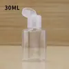 Frasco Octogonal Transparente de 30ml Frasco para Loção Cosmética Frasco Quadrado de Plástico PET Frasco Amostra de Loção Venda Quente Transfronteiriça