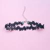 Preto Simples Sexy Elegante Cinto de Pescoço Joia Gola de Renda Flor choker choker Corrente para Clavícula Colar para Mulheres